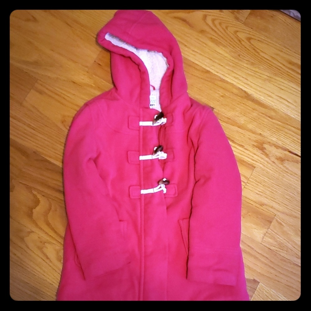 Pink fleece jacket